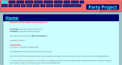 Desktop Screenshot of party-project.de